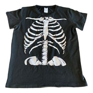 Unisex Glow In The Dark Child’s Medium Skeleton Tee Shirt